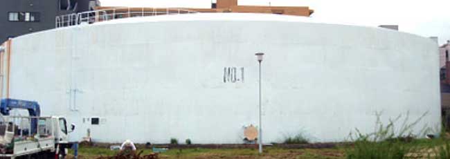 西瑞江配水所配水池等耐震補強工事(鋼製排水池における液状化防止対策)鋼製排水池