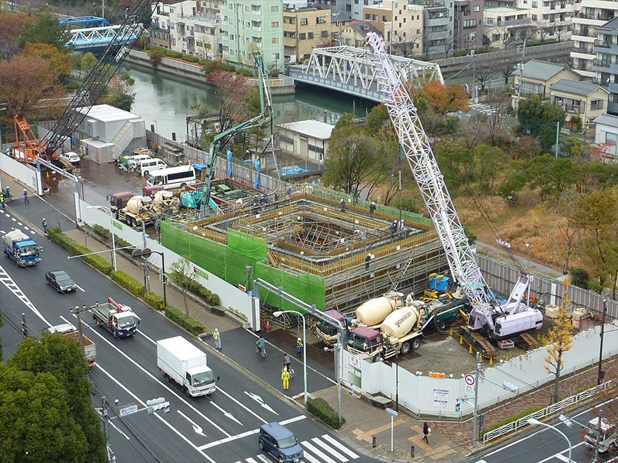 施工事例 圧入式オープンケーソン(立坑)