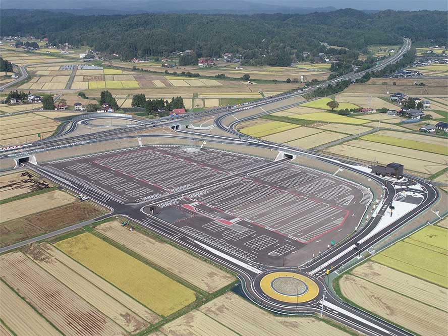 東北自動車道　平泉スマートインターチェンジ工事