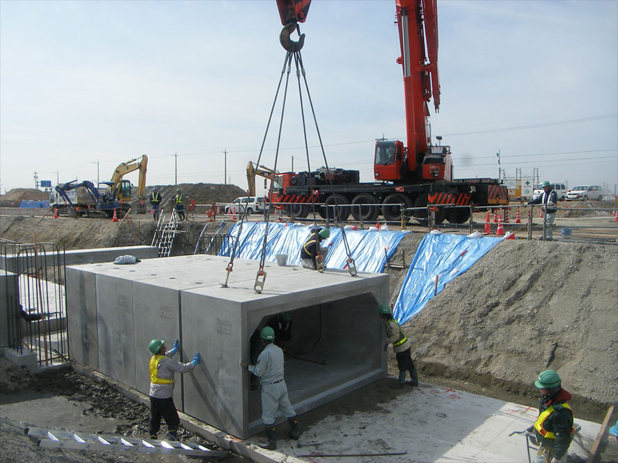 茶屋新田土地区画整理事業　Ｄ流域水路築造工事（その６）