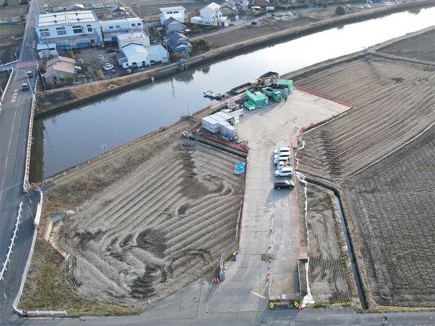 中小河川改良工事（推進費）地盤沈下対策河川緊急整備工事合併工事