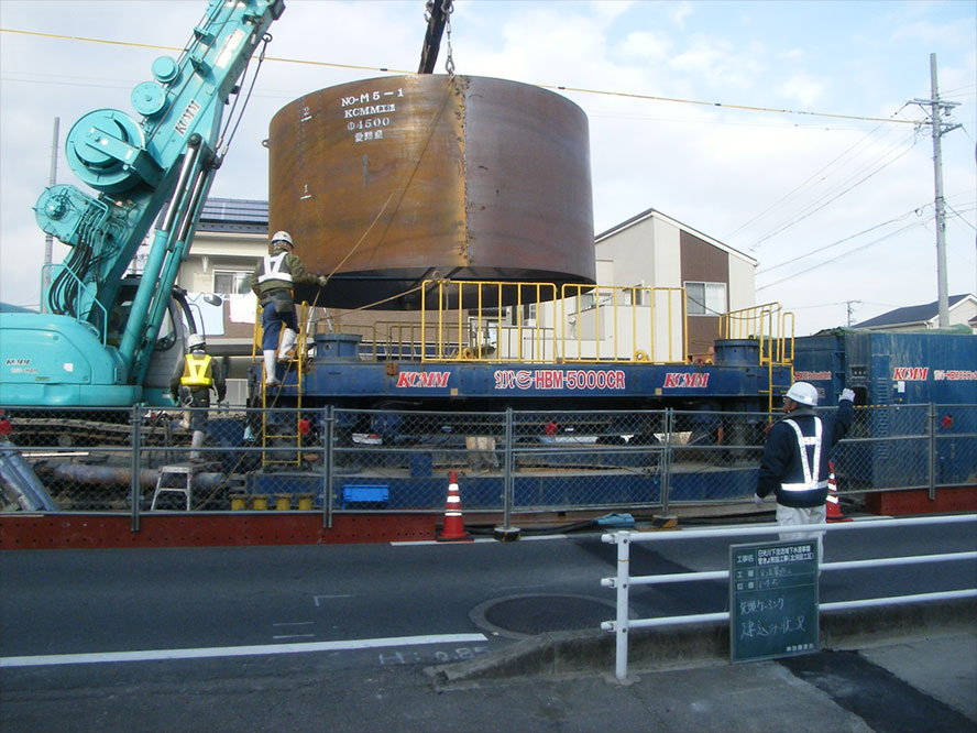 日光川下流流域下水道事業　管きょ布設工事（北河田工区）