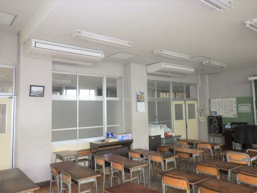 小中学校特別教室空調機設置工事