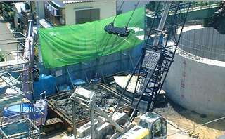 圧入式オープンケーソン工法とは