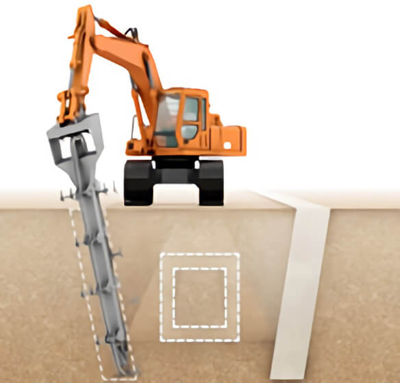 斜め土留め構築工法とは