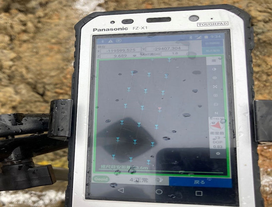 VRS観測可能図面情報(DXFデータ)の表示