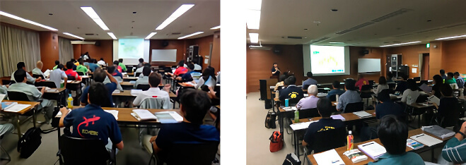 >講師の先生を招いての社内セミナーを実施