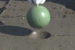 地盤改良前“ズボッ”