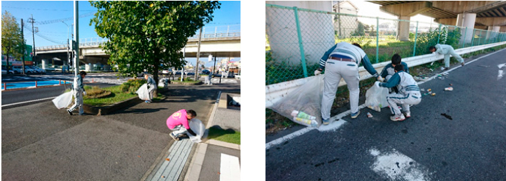 蟹江町一斉清掃参加の様子01