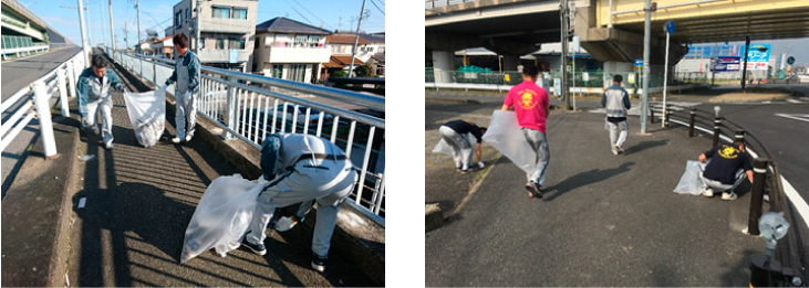 蟹江町一斉清掃参加の様子02