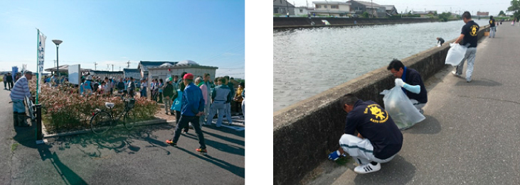 蟹江川をきれいにする会参加の様子01