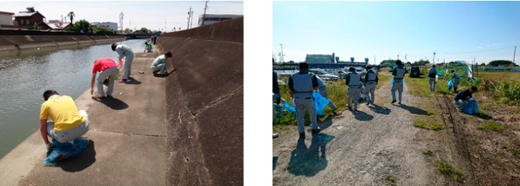 蟹江川をきれいにする会参加の様子02