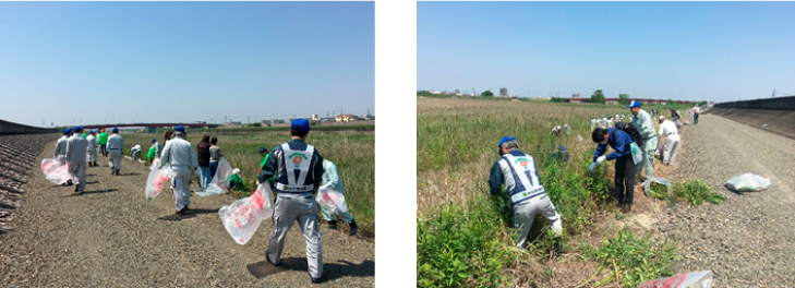 「庄内川災害対策協力会」として庄内川の清掃活動に参加02